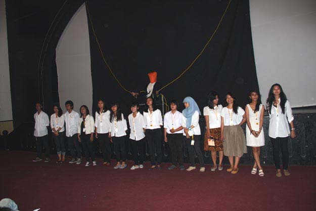 Para voluntir FFD ke-11 di Taman Budaya Yogyakarta, foto: a.sartono
