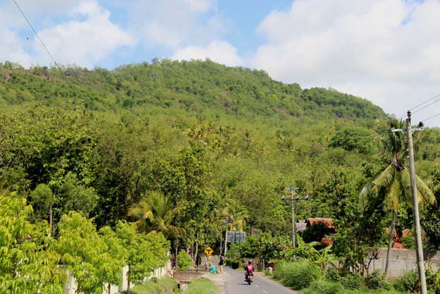 bukit di dekat gerbang masuk kawasan wisata Pantai Parangtritis, Bantul, difoto 20 November 2012