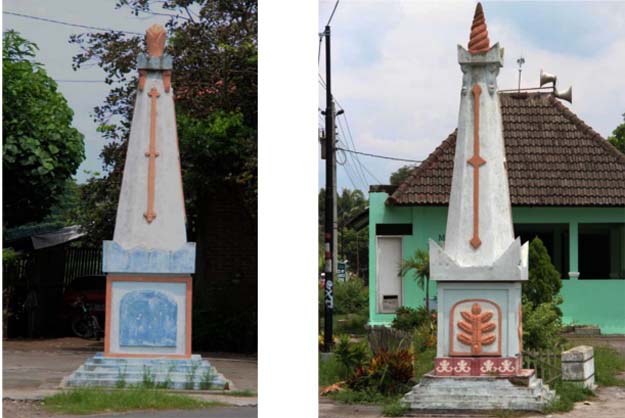 tugu mirip tugu jogja di pedukuhan tangkilan, sidoarum, godean, sleman, difoto tanggal 7 Desember 2012, foto: a.sartono