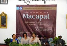 Tiga perempuan warga negara asing ikut tampil acara macapatan di BPNB Yogyakarta-foto-suwandi